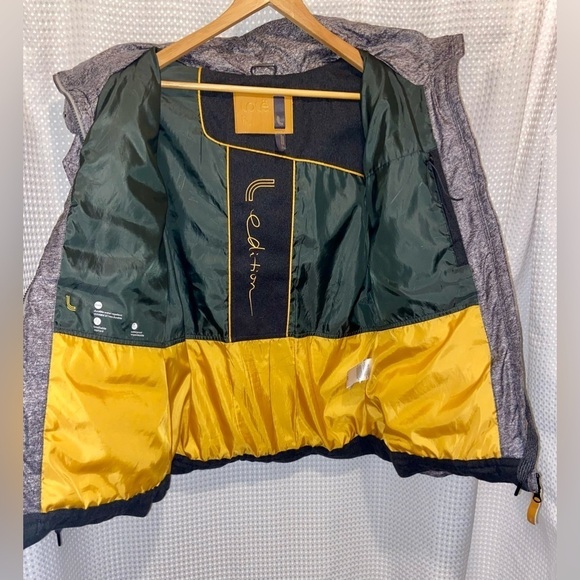 Women‎ LOLË Nelly charcoal gray waterproof down filled Puffer Coat Sz Large - Picture 5 of 17